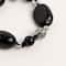 John Bead Onyx Dyed Black No.85 Natural Stone Stretch Bracelet